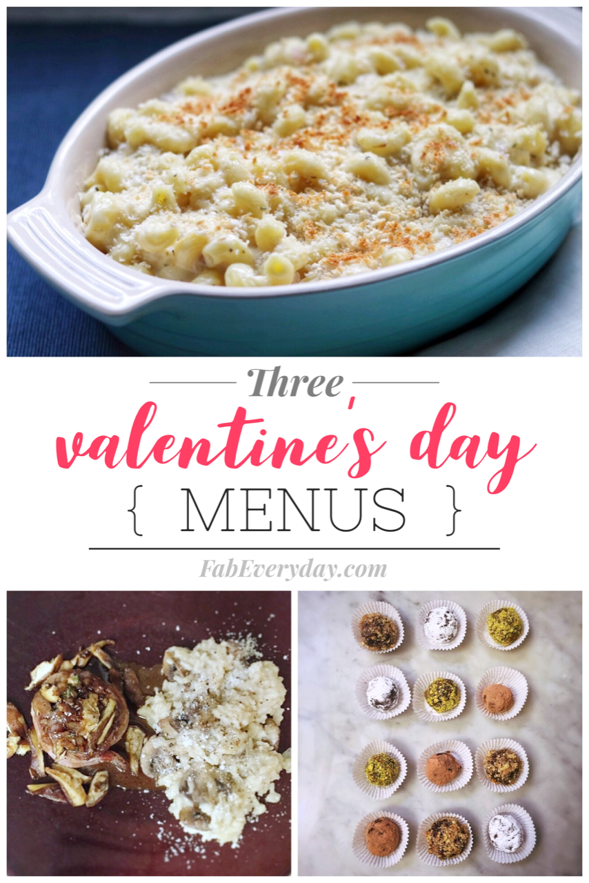 Three Menu Ideas for a Romantic Valentine's Dinner at Home Fab Everyday