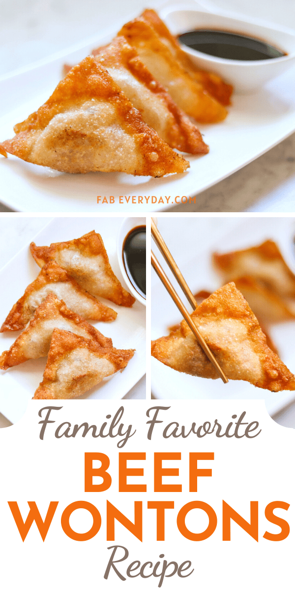 Beef Wontons recipe (a FabFam family favorite!) Fab Everyday