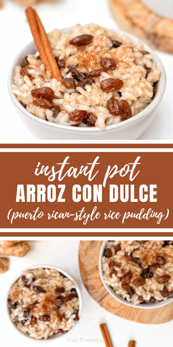 Instant Pot Arroz con Dulce (Puerto RicanStyle Rice Pudding) Fab