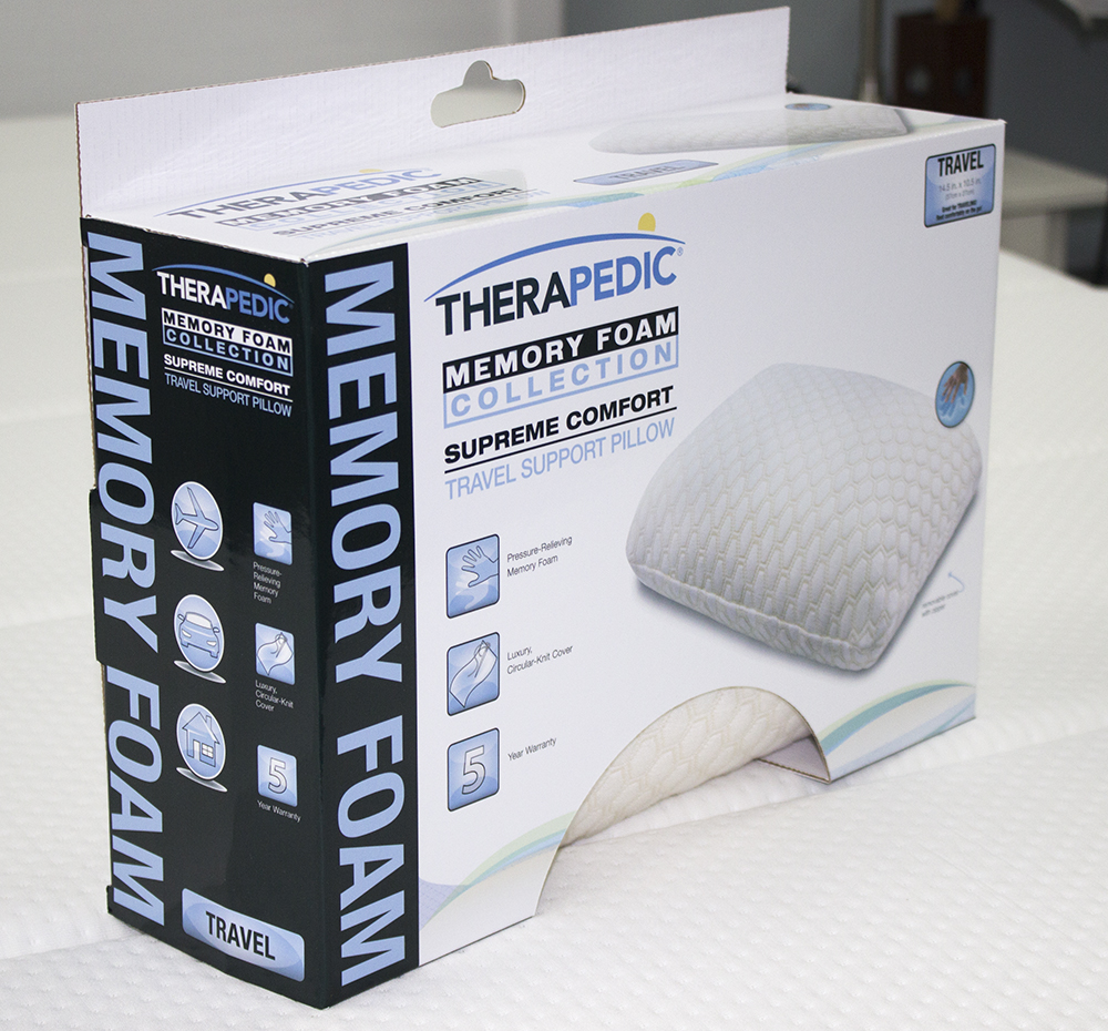 Holiday Gift Guide Travel Pillow from Therapedic