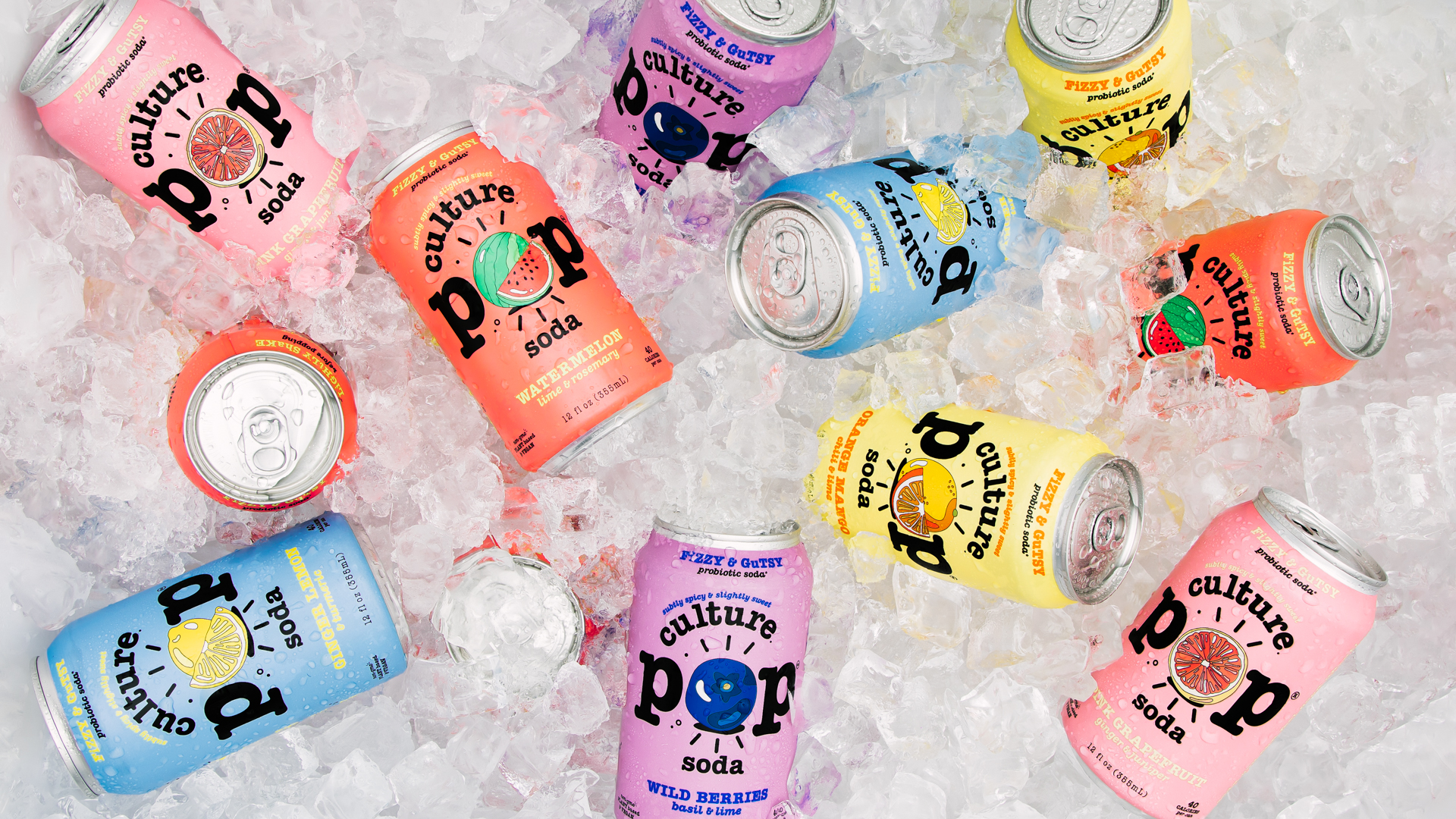 Culture POP Soda Launches With Packaging And Brand Identity By ROOK/NYC