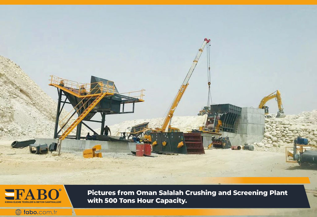 Pictures from Oman Salalah Crushing and Screening Plant with 500 Tons