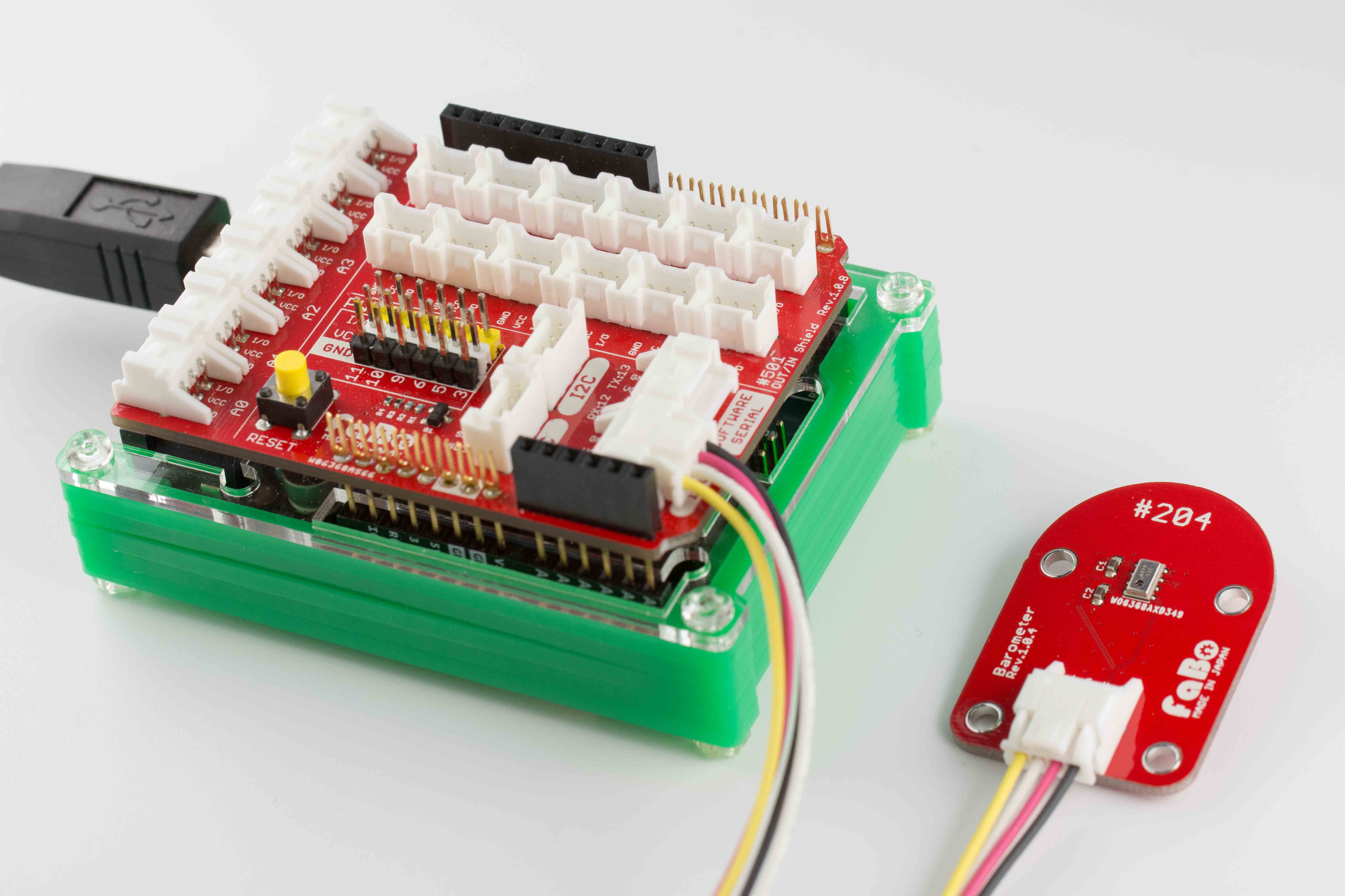 204 Barometer I2C Brick FaBo Arduino Docs