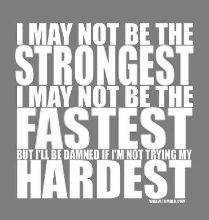 try your hardest quotes Trying My Hardest" Quote