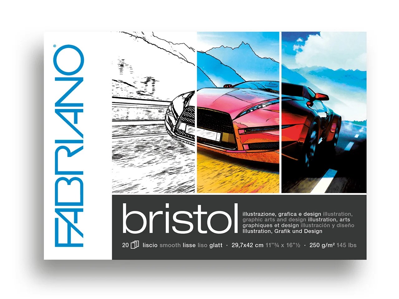 Painting, Drawing & Art Supplies Bristol Paper & Vellum Bristol Paper 20 sheets Fabriano Bristol