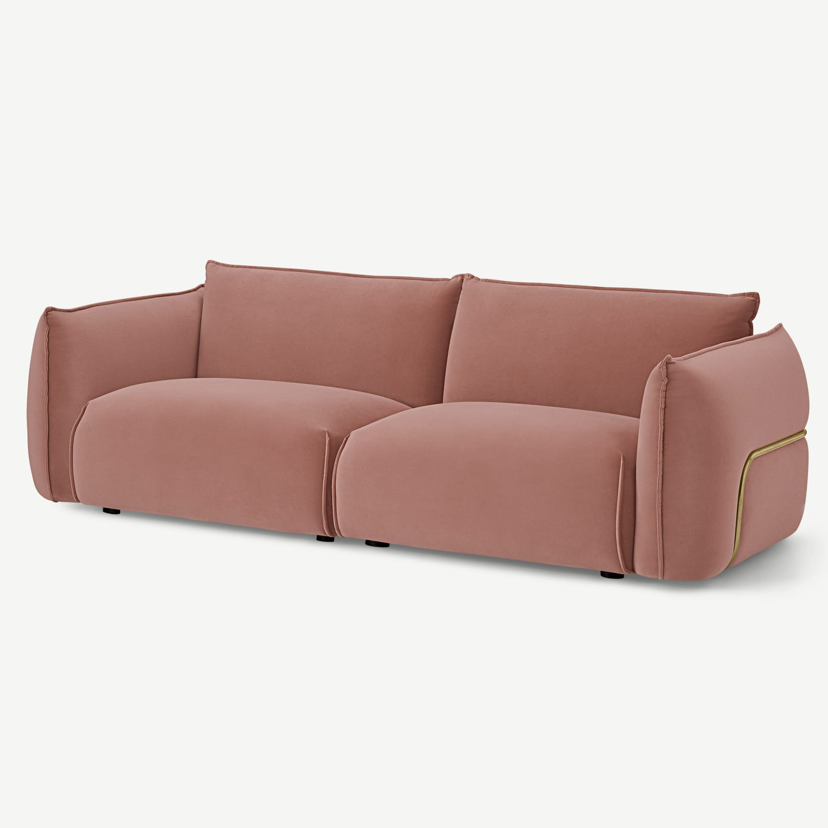 Fabricarte Sofá Cloud Terciopelo Rosa