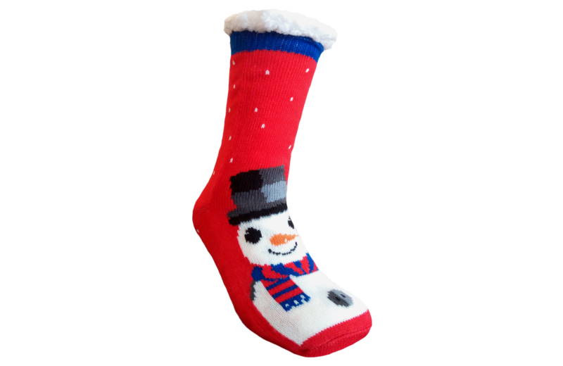 MEIAS NATAL ANTIDERRAPANTES BONECO DE NEVE Fábrica das
