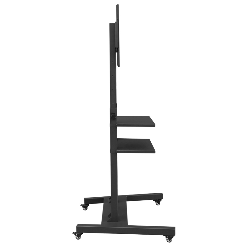Adjustable Mobile TV Stand Rolling TV Cart ZY Metal
