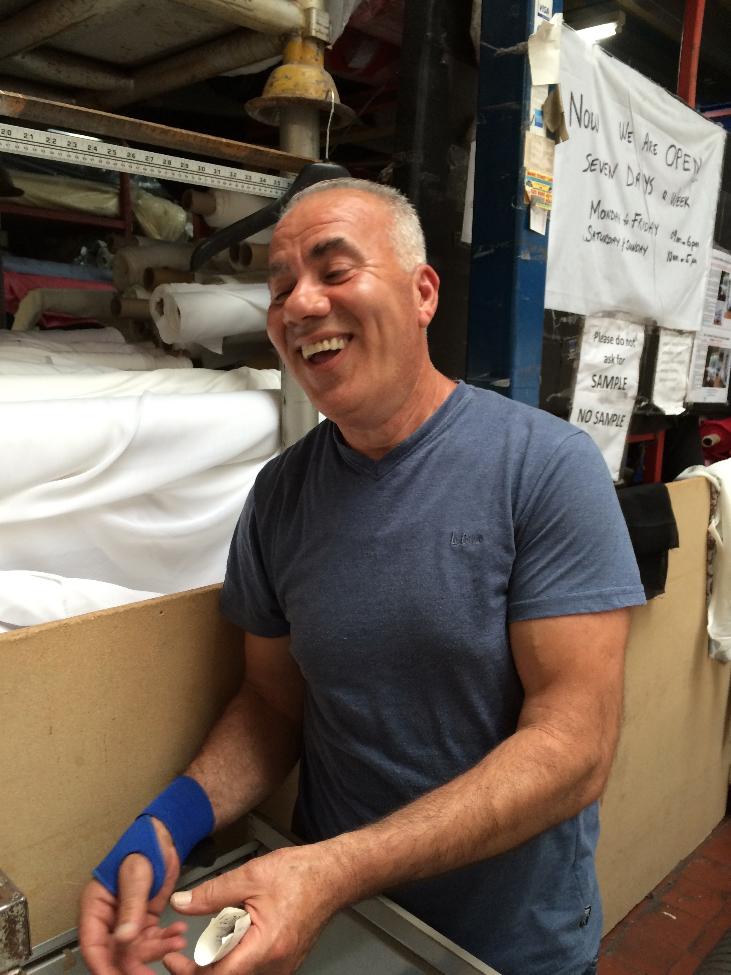 Hackney fabric shopping with Rachel Fabrickated