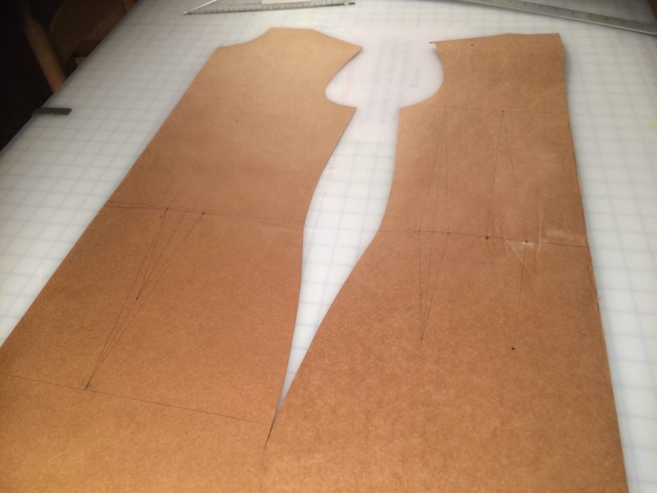 Dress block, drafted to personal measurements