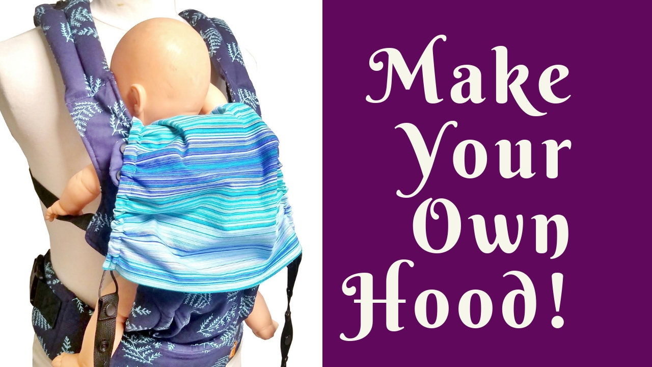 Baby Carrier Flat Sleeping Hood Sewing Pattern Fabric Ninja
