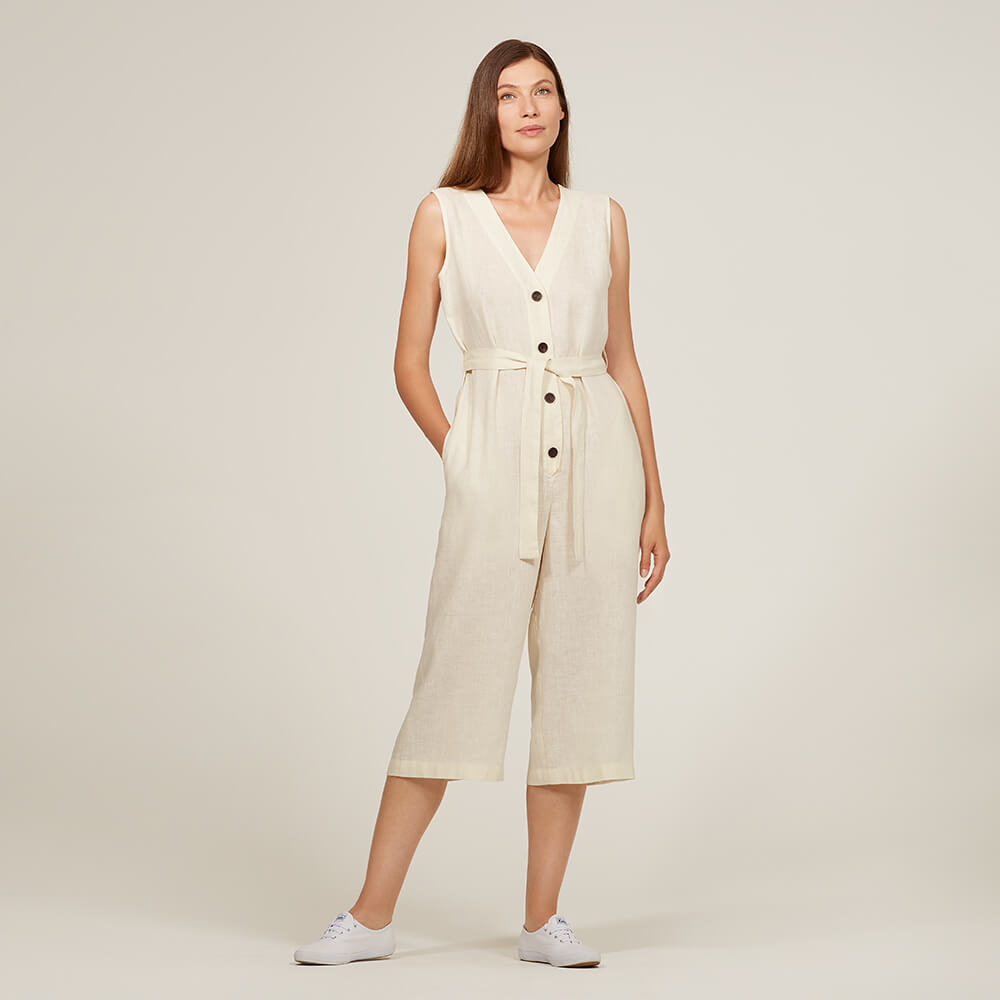 Gia — Linen Jumpsuits, Type Premium Paper, Single Size 2 to 8