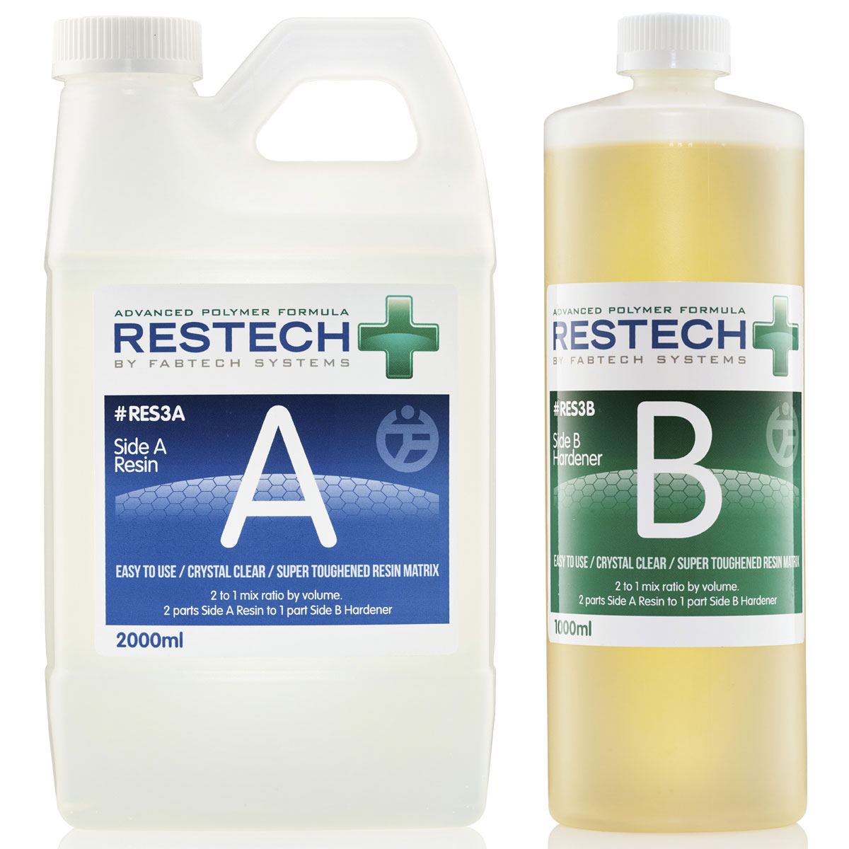 3000ml Epoxy Resin Kit (2000ml Side A & 1000ml Side B) Fabtech Systems