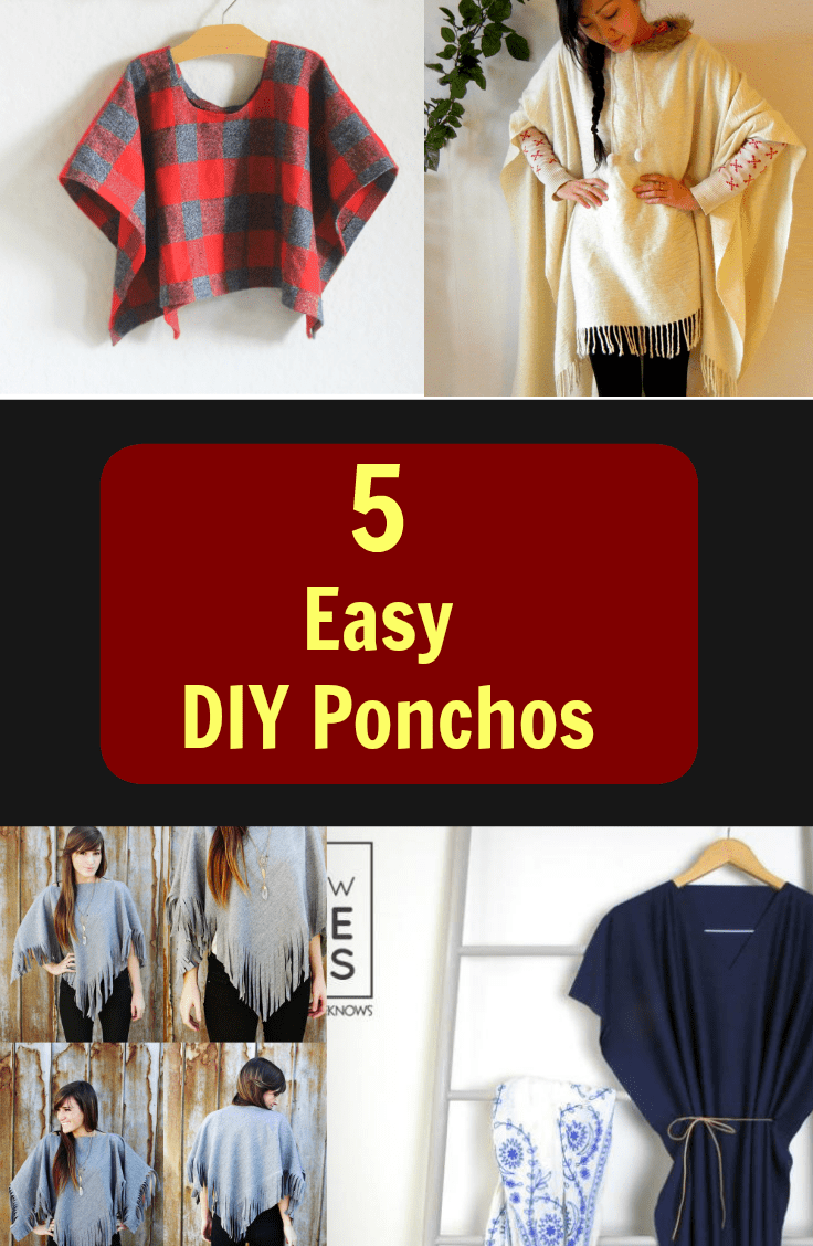 5 Easy DIY Ponchos Fabulessly Frugal