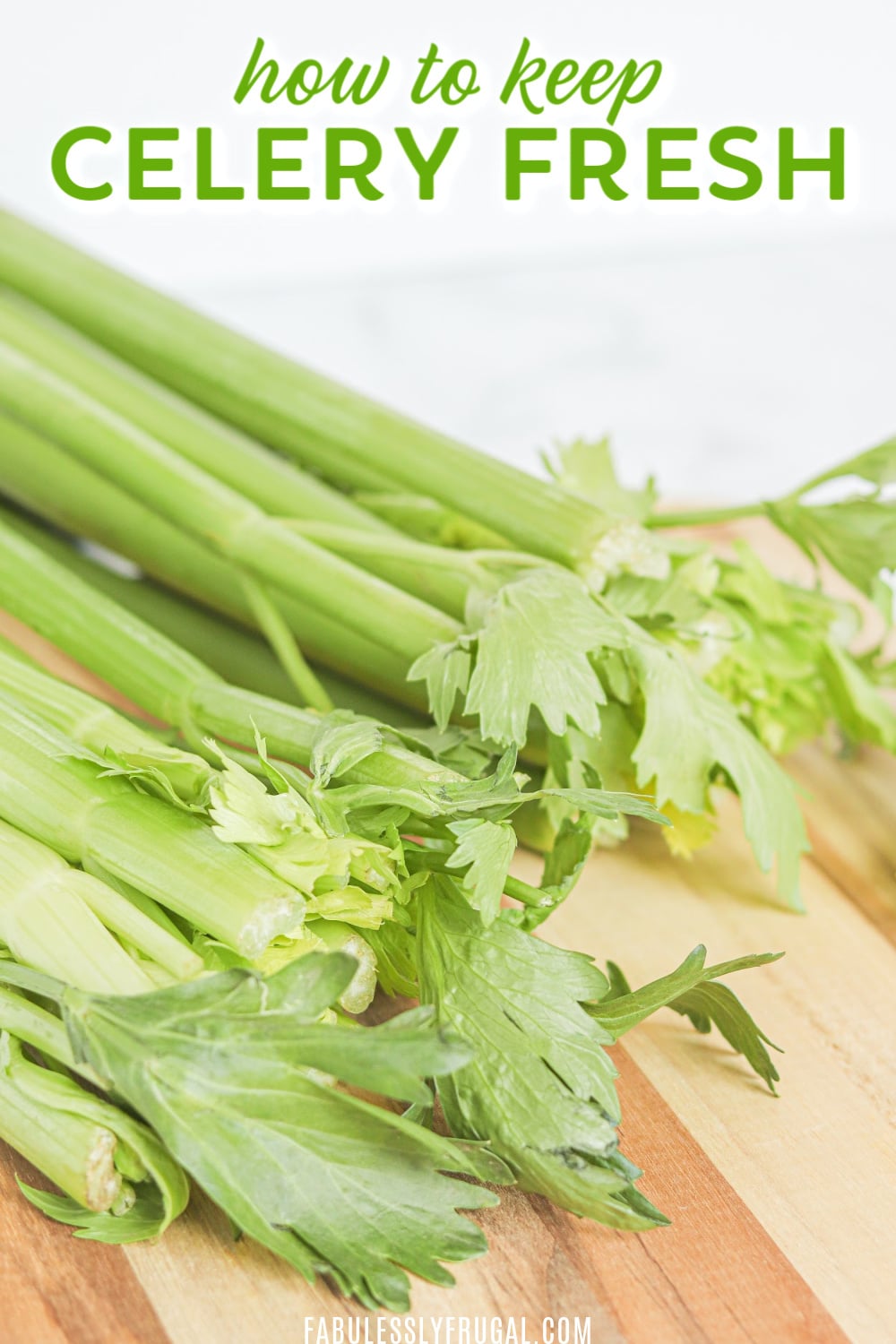 How to Keep Celery Fresh for up to 3 Weeks Longer! Fabulessly Frugal