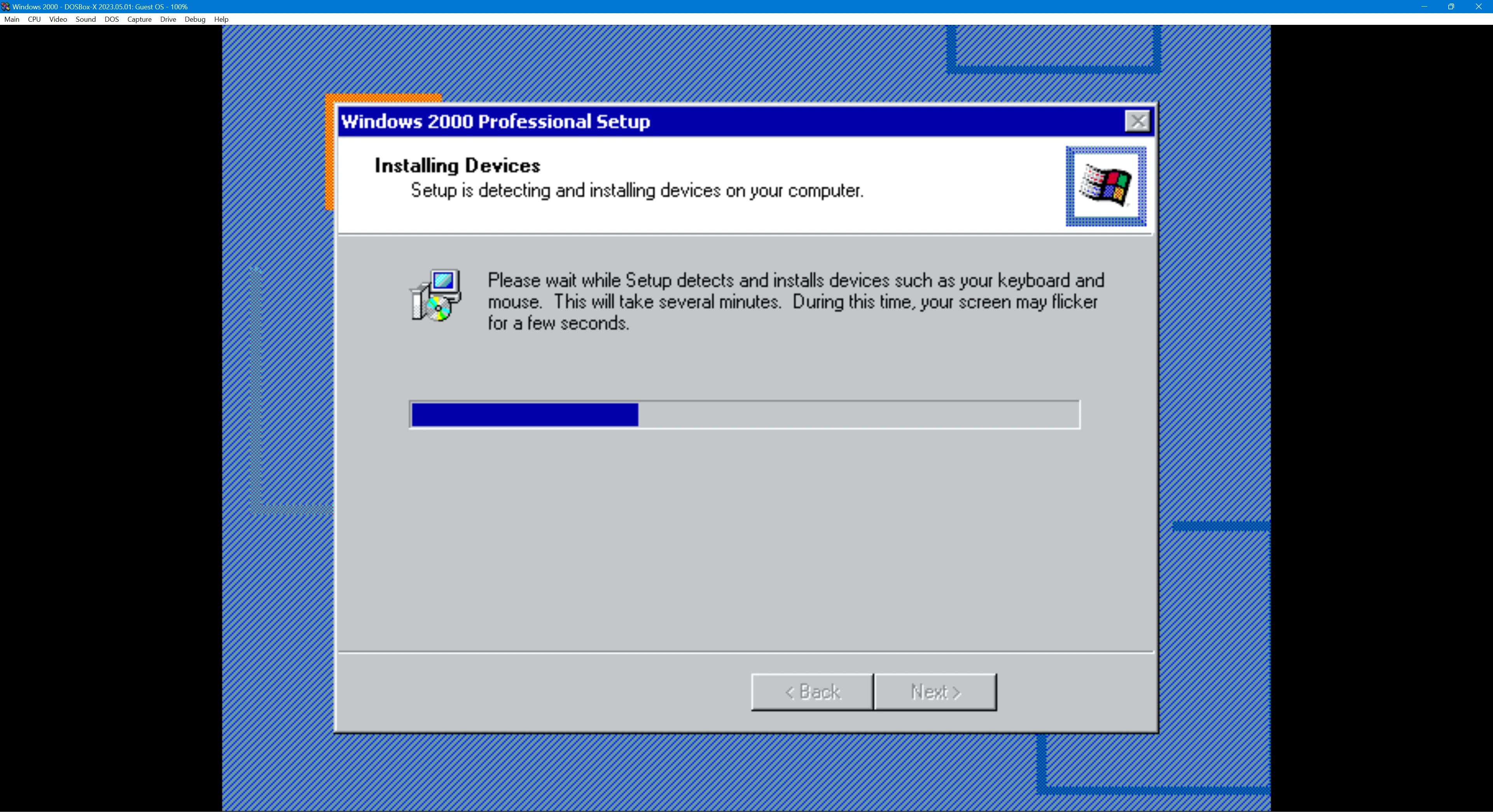 Breaking the limits Installing Windows 2000 in DOSBoxX