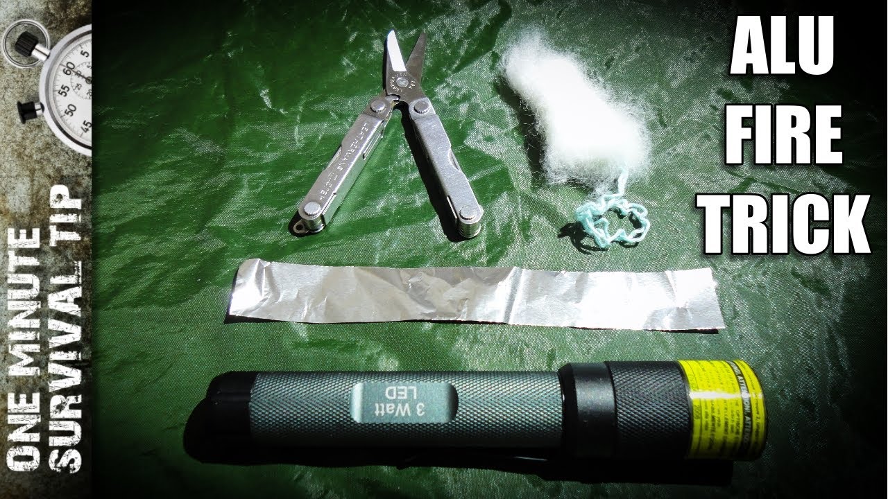 On how to make fire with battery and foil