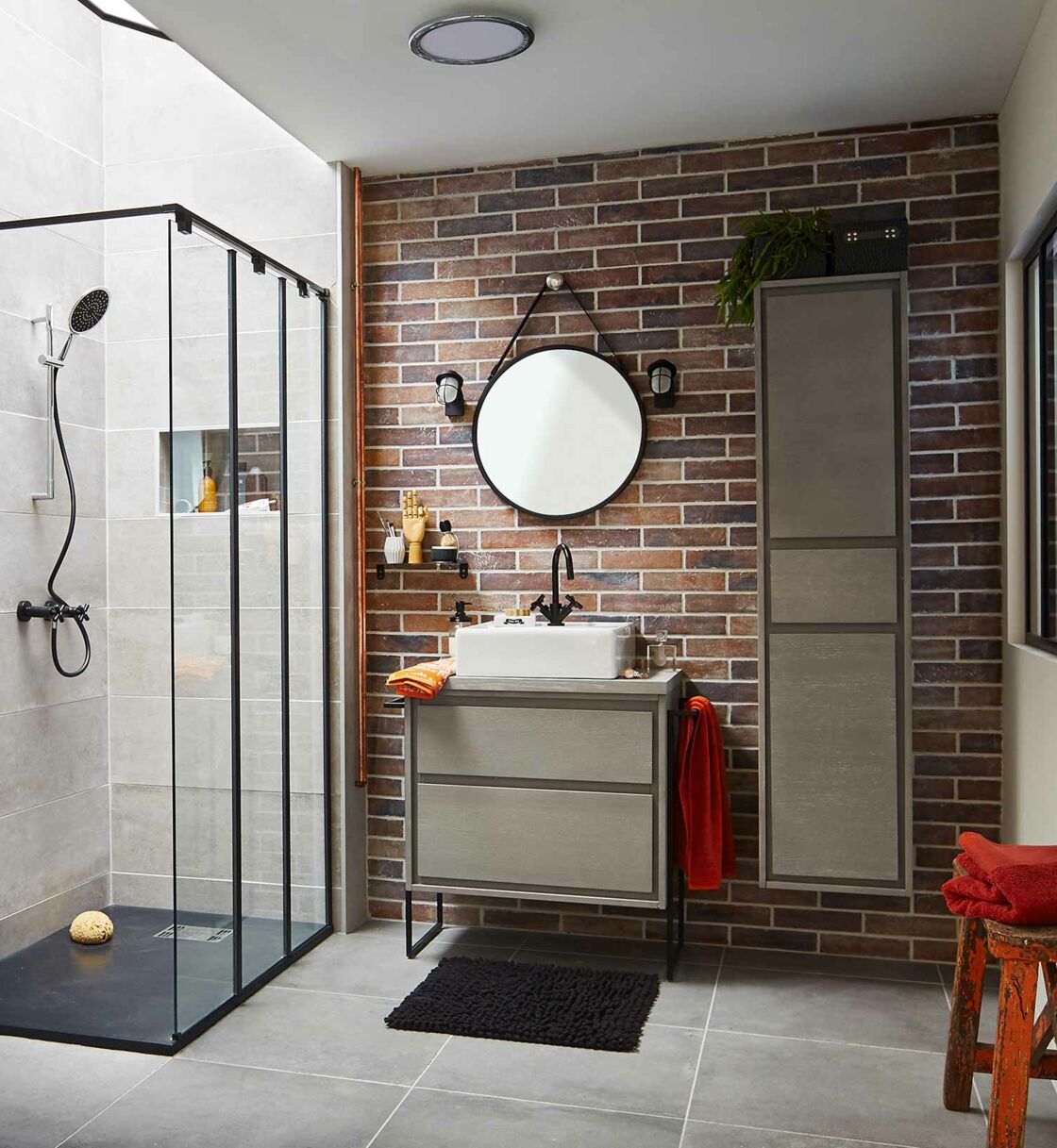 Style De Salle De Bain Simple Meuble Sous Vasque Simple Vasque