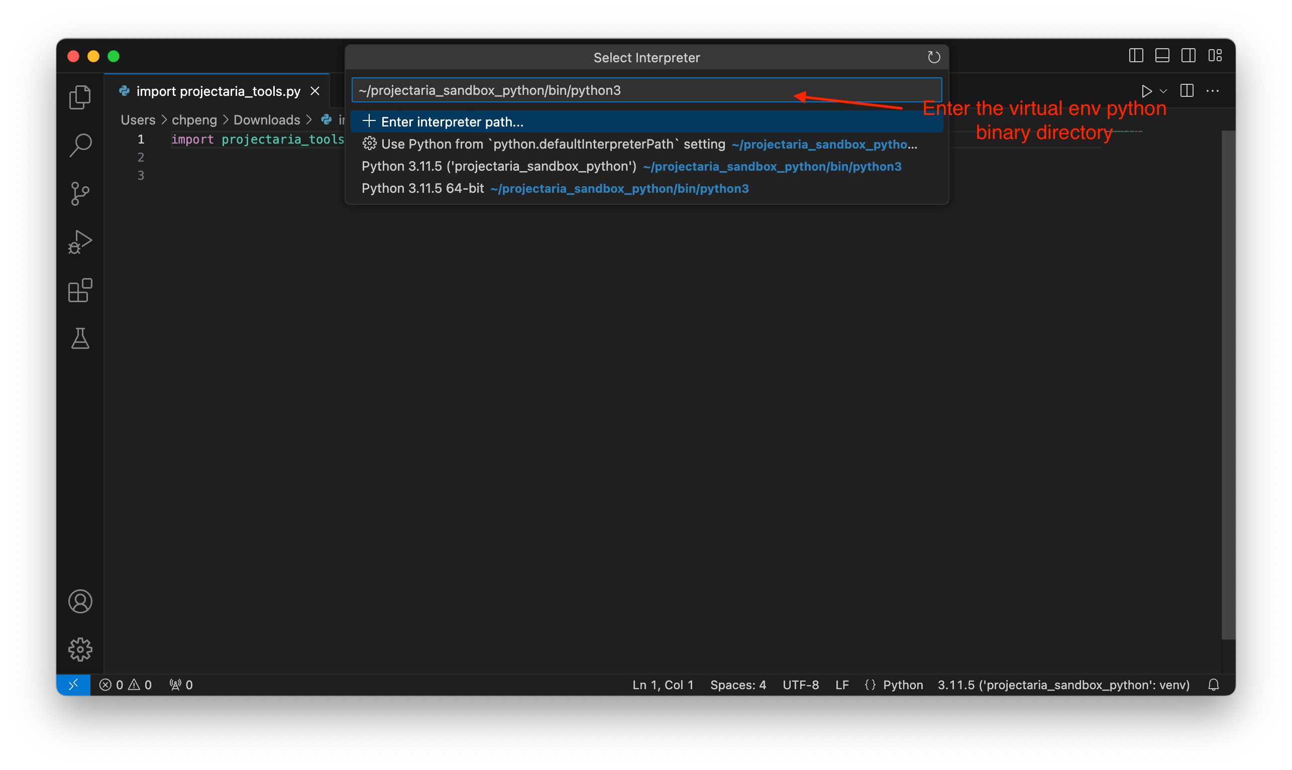 Python type annotation Project Aria Tools