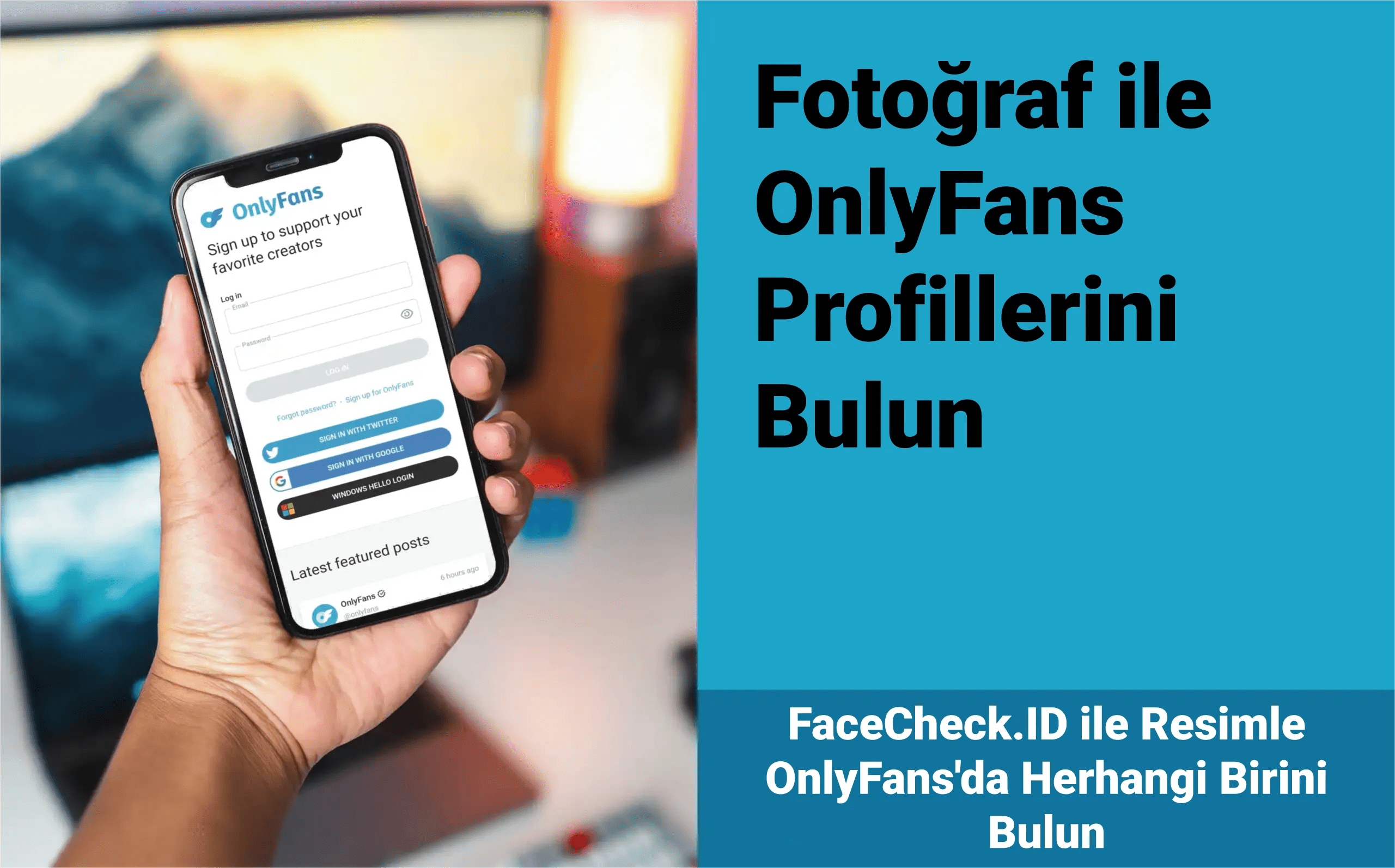 Fotoğraf Kullanarak OnlyFans Profilini Yüz Arama Motoru ile Bulun