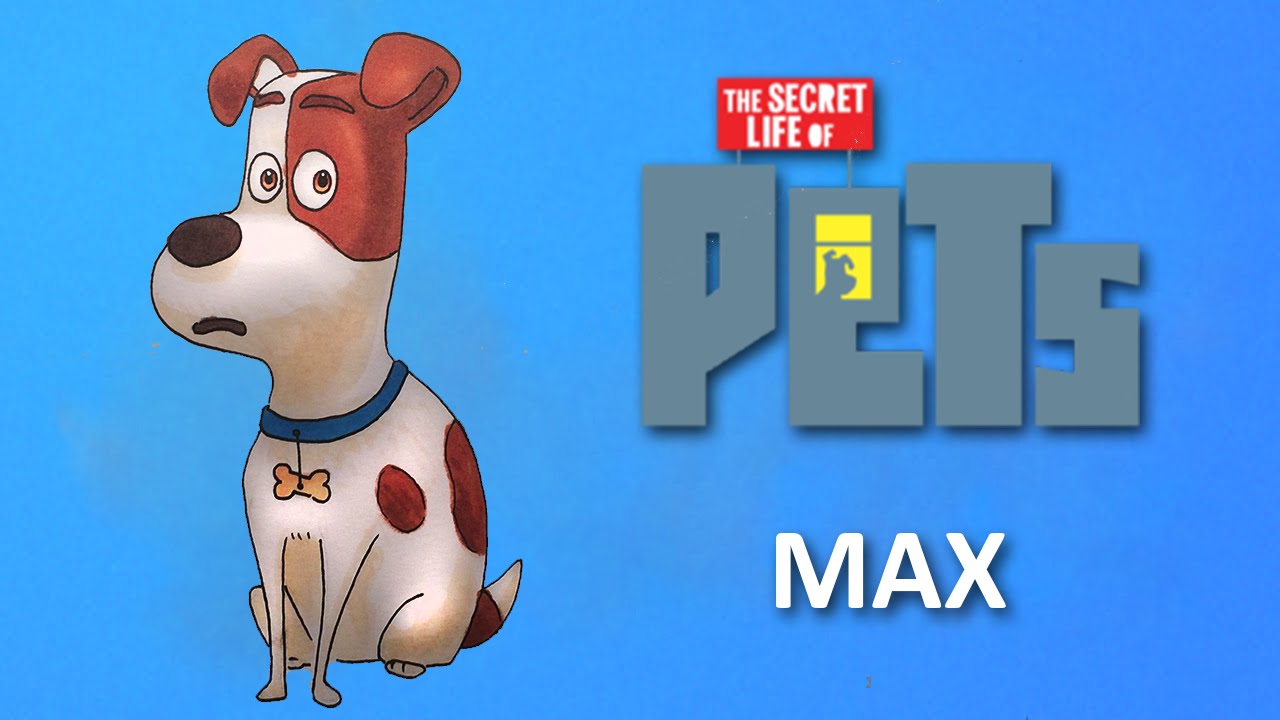 How To Draw Max From The Secret Life of Pets Step By Step Drawing Lesson Facedrawer