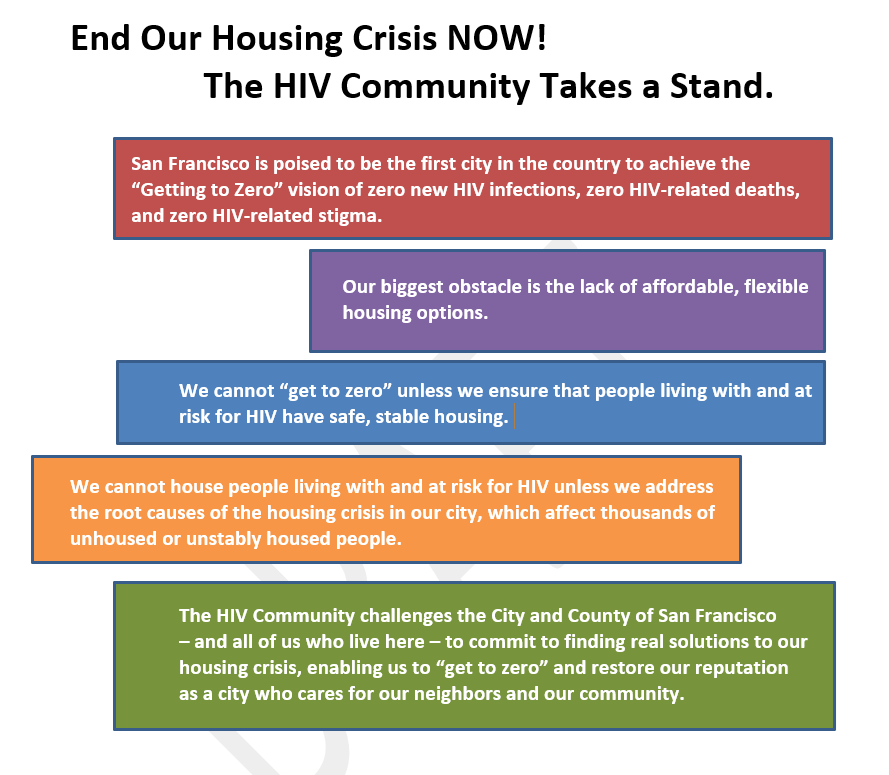 HIV and Housing Assessment and Call to Action Facente Consulting