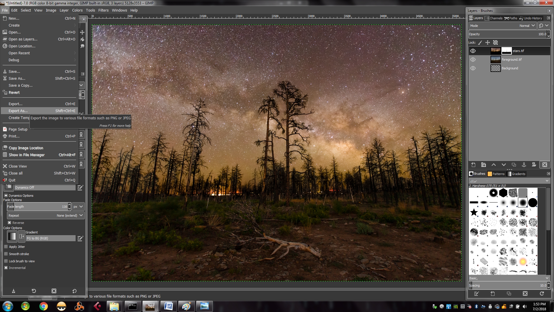 How to do Exposure Compositing in GIMP Face of the Deep