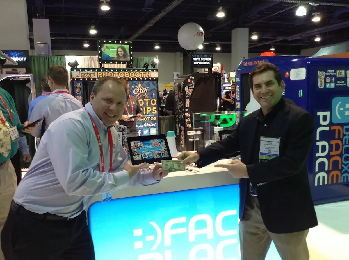 At Amusement Expo 2018, operators experience why Face Place Photo