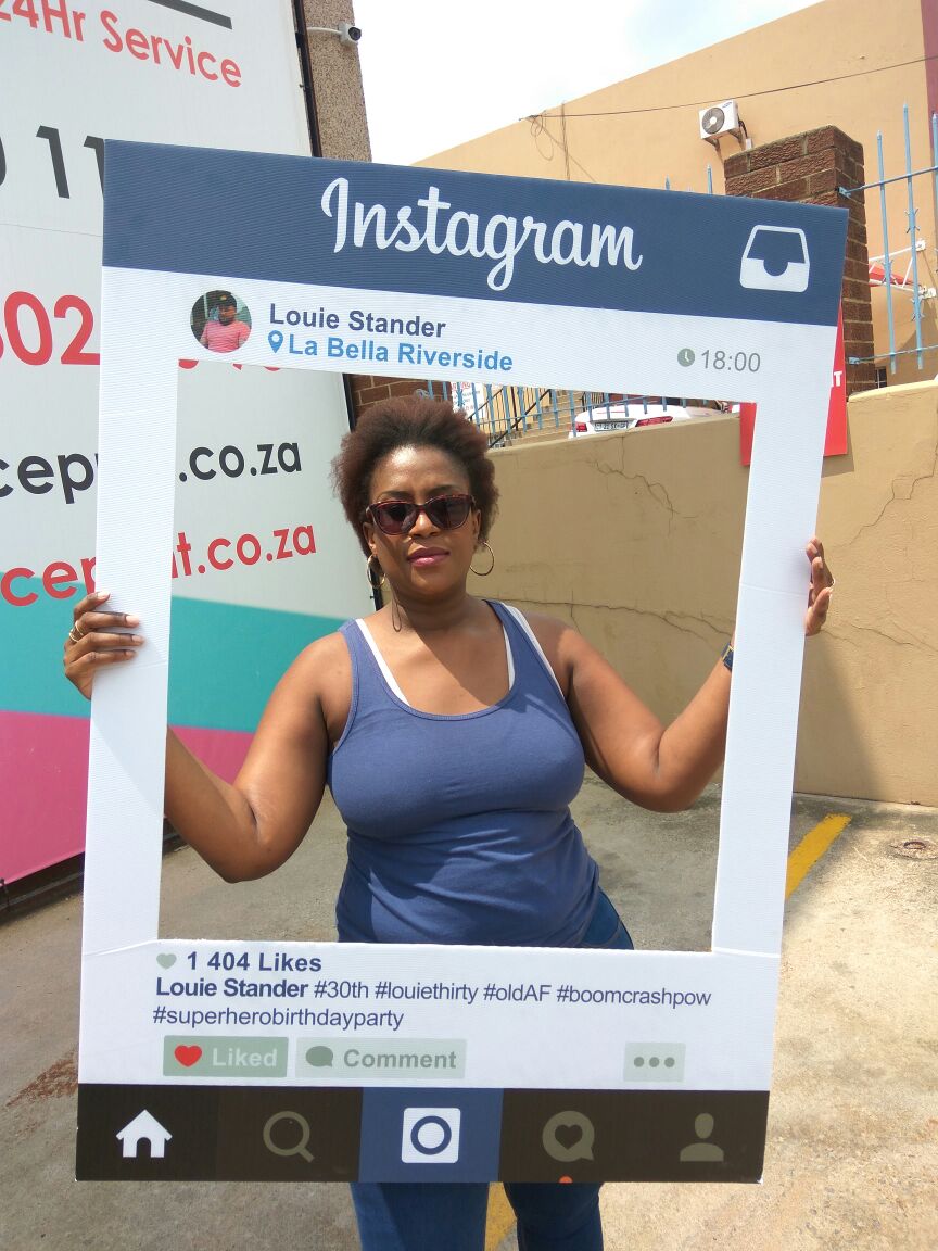 A0 Instagram Frame Selfie Frame (Own Design) Faceprint The Banner