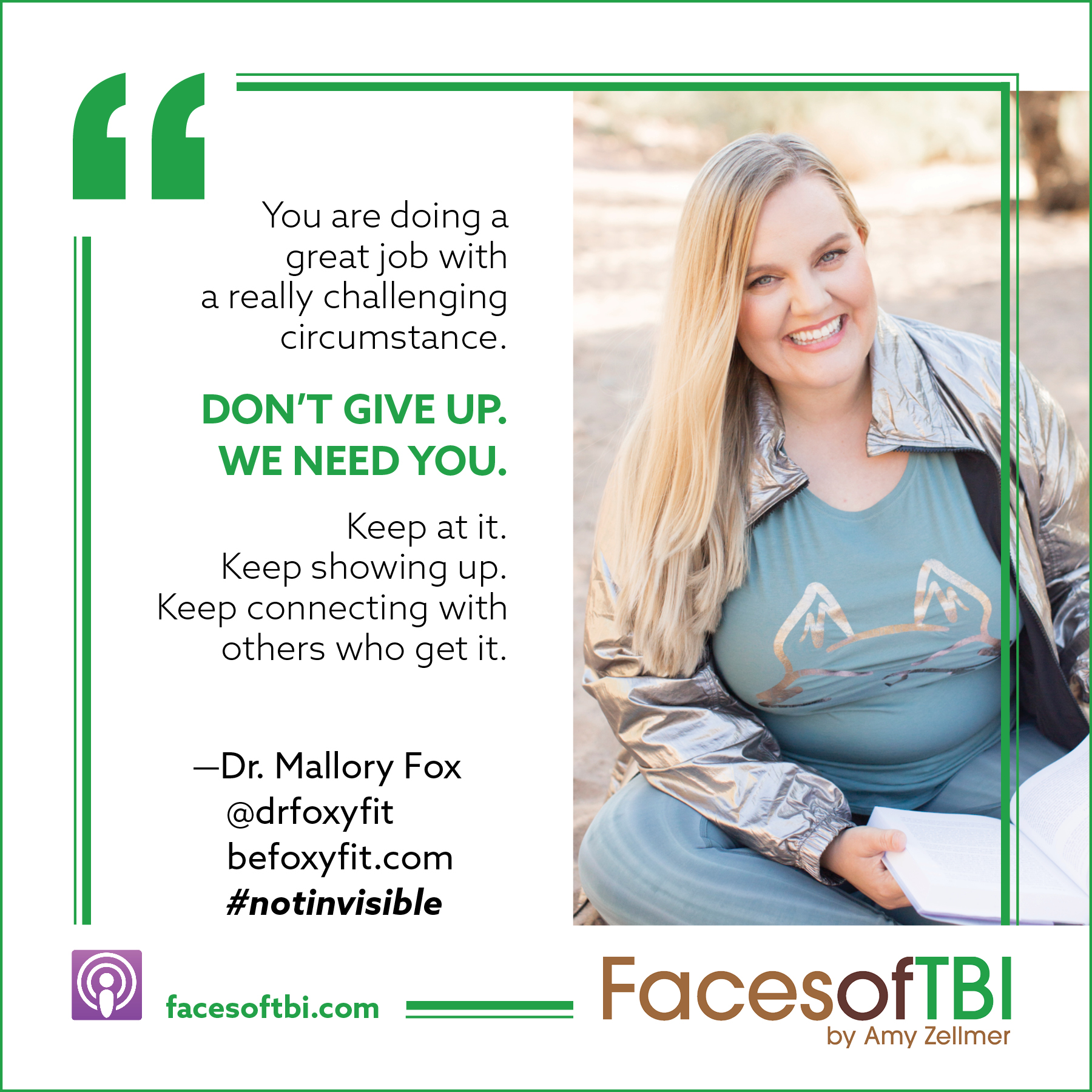 Mindfulness, Movement, and Making Space with Dr. Mallory Fox Faces of TBI