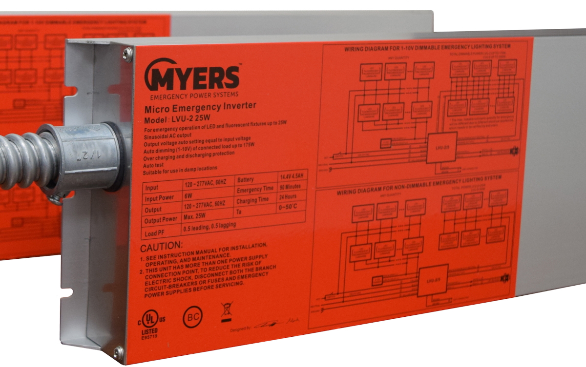 Myers Emergency Power Systems Introduces Micro Inverters for Emergency Lighting Facility