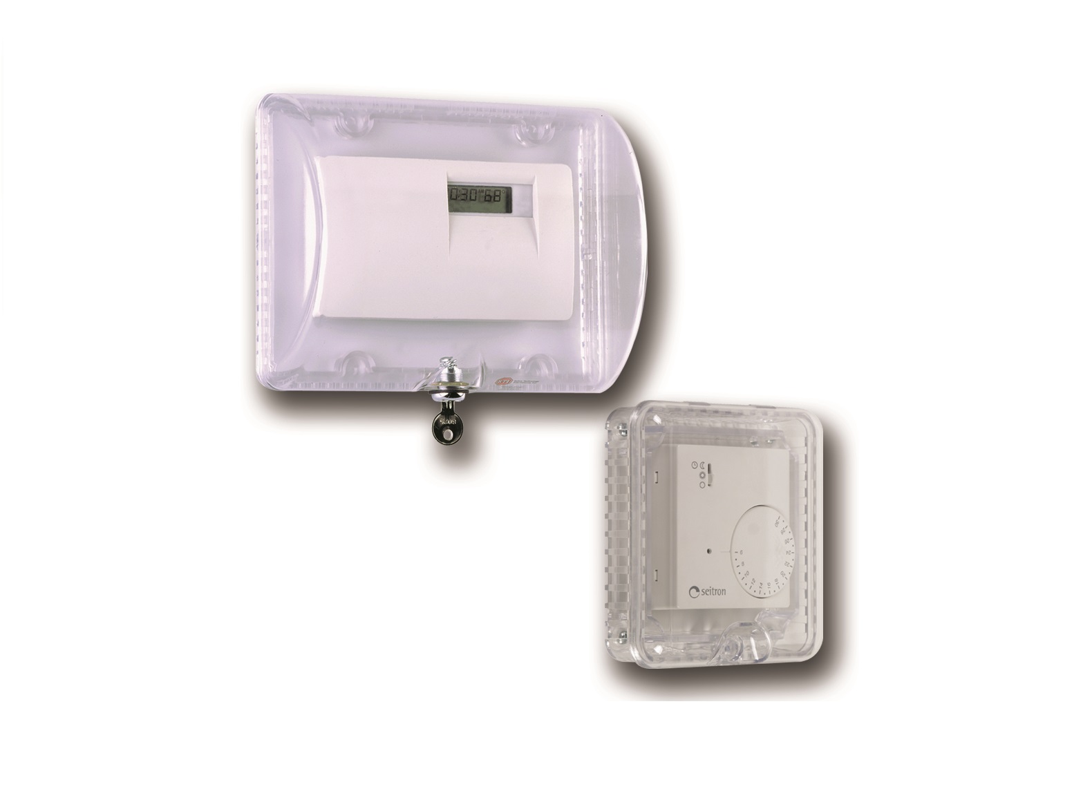 Thermostat Protective Cover with Key Lock Helps Prevent Tampering