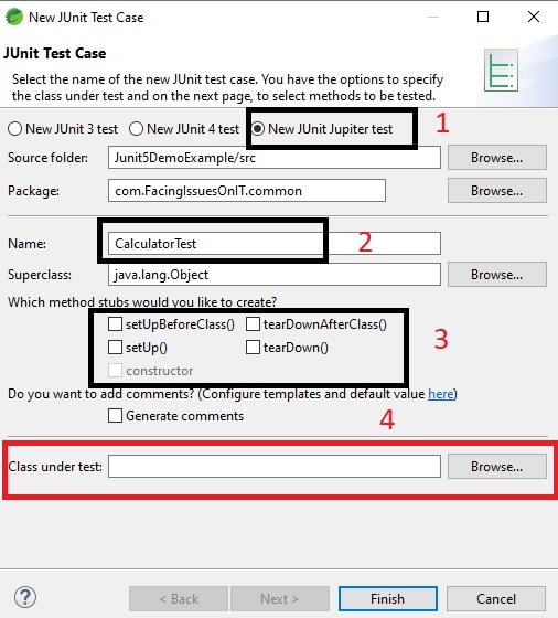 Junit 5 How to write JUnit Test Cases? Facing Issues On IT