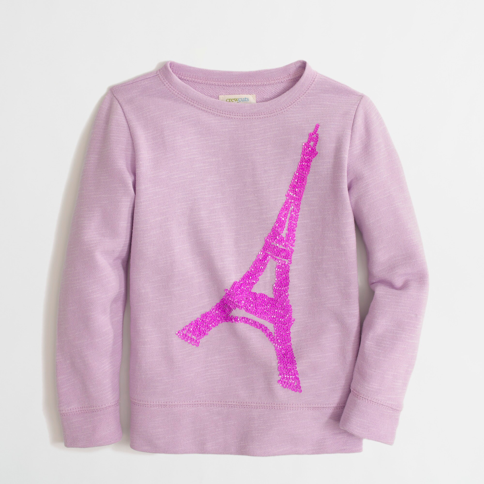 Factory girls' sequin Eiffel Tower keepsake sweatshirt FactoryGirls