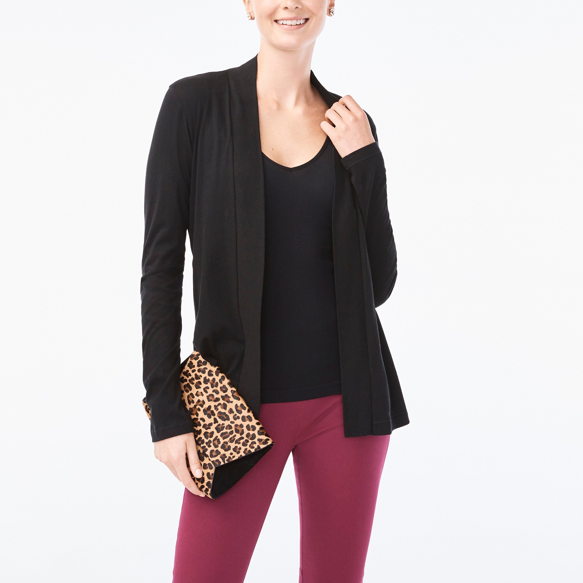 J.Crew Factory Cascading always cardigan