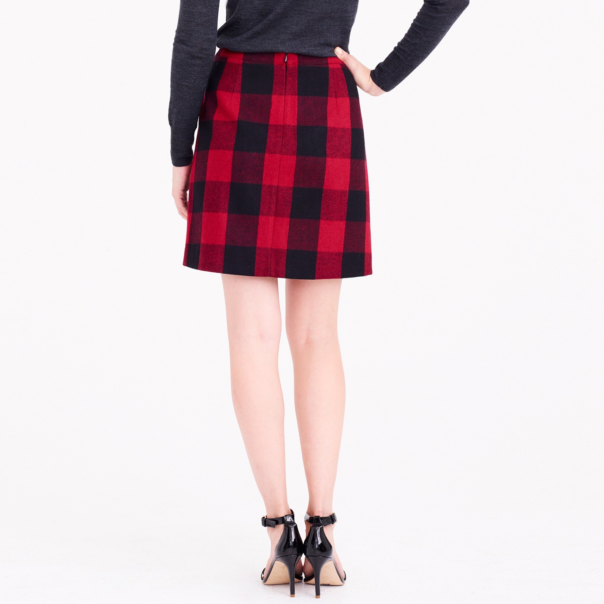 Wool Mini Skirt In Harvest Plaid Factorywomen Mini Factory