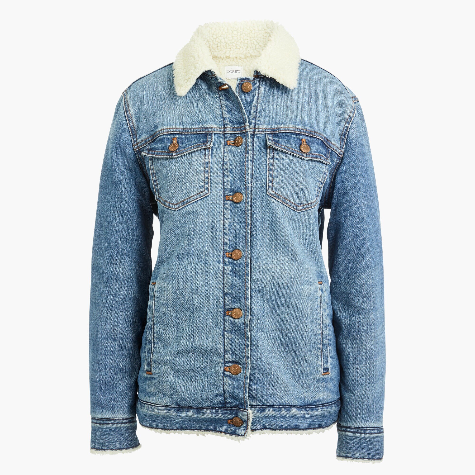 J.Crew Factory Oversized sherpalined denim jacket