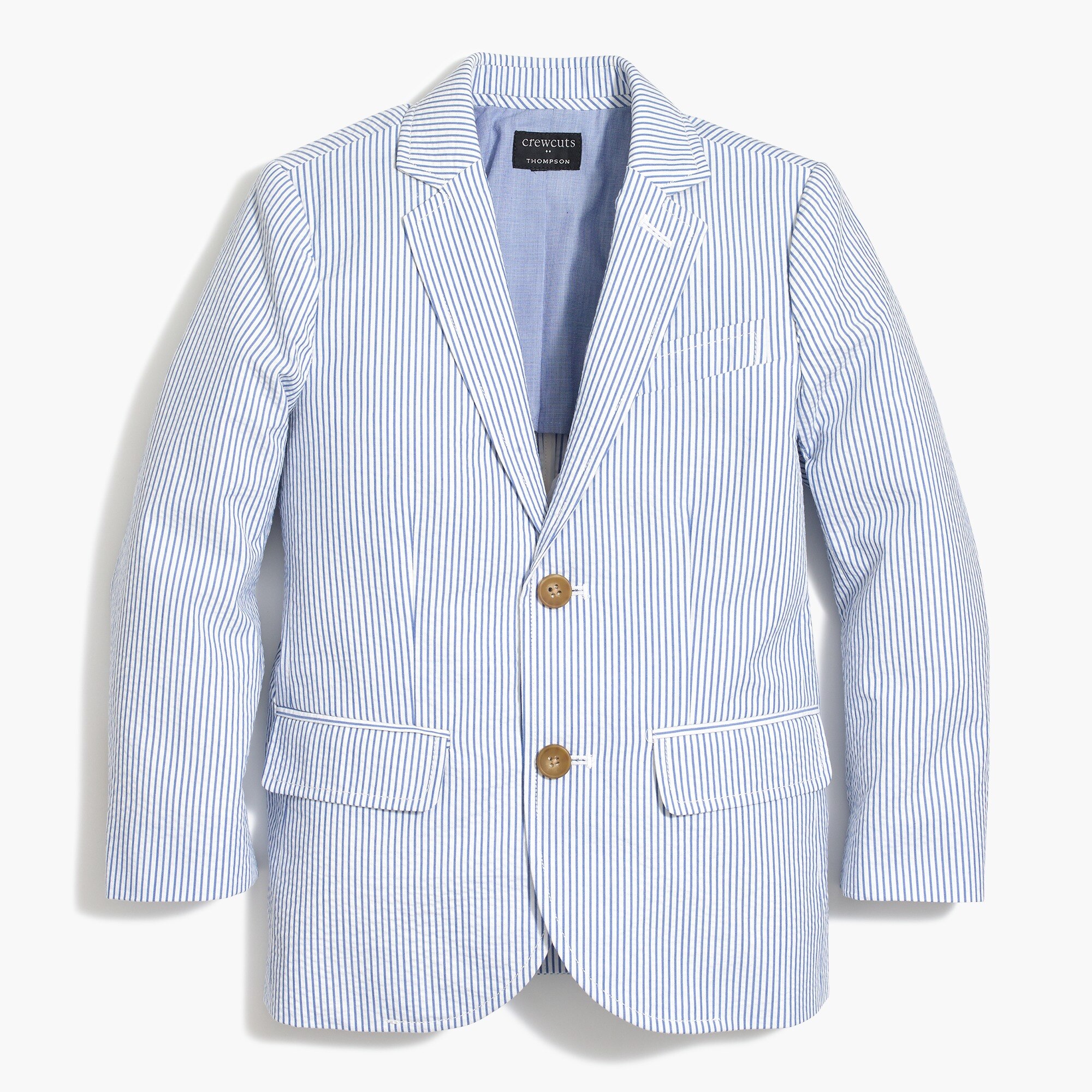 J.Crew Factory Boys' Thompson suit jacket in seersucker
