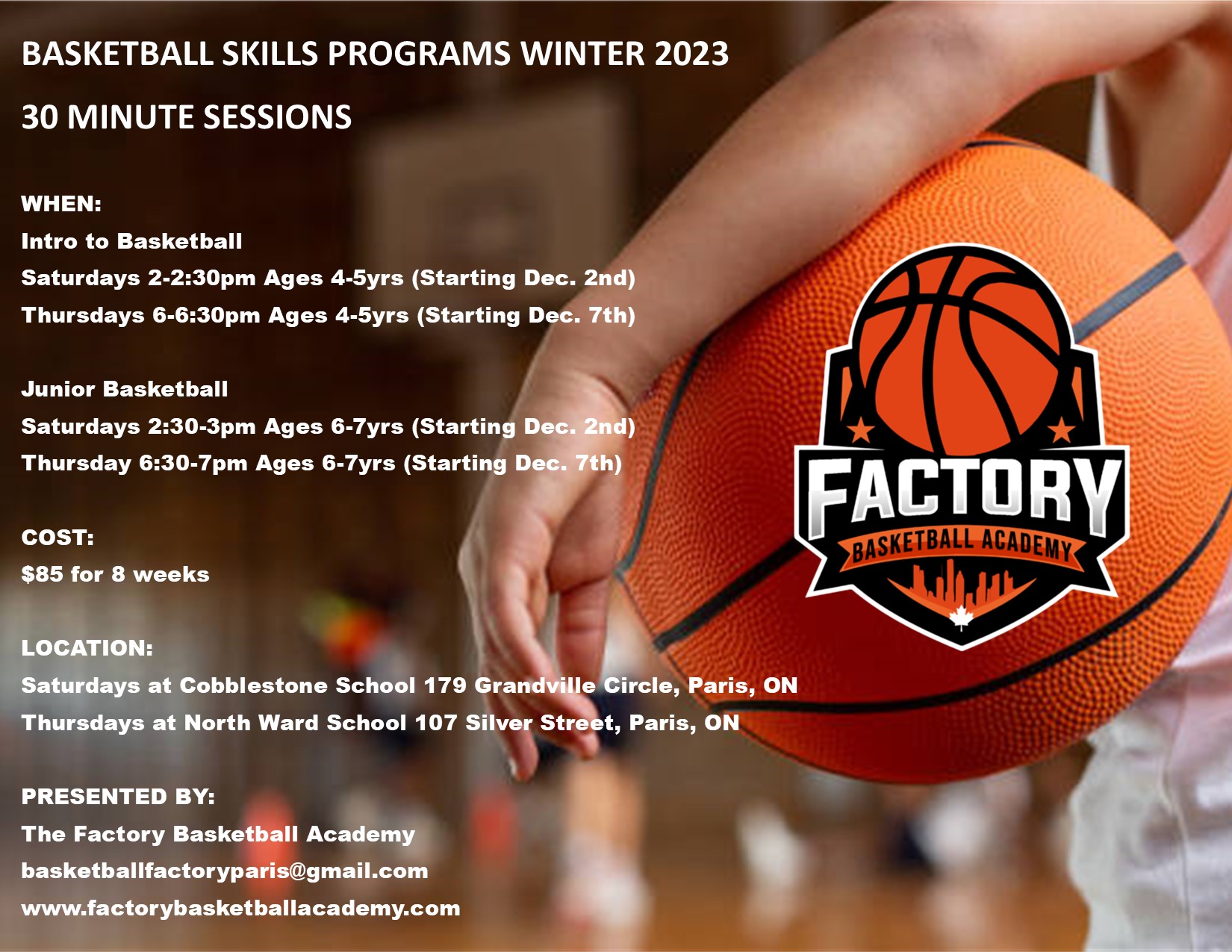 Intro to Basketball Information The Basketball Factory Academy