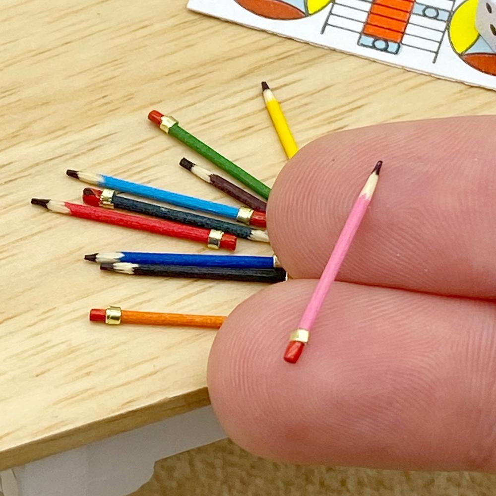 112 1" Scale Package of Miniature Colored Pencils Profession/Hobby/Sports Minis Dollhouse