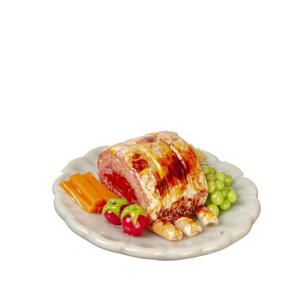 112 1" Scale Dollhouse Miniature Lamb Wellington Food + Drink