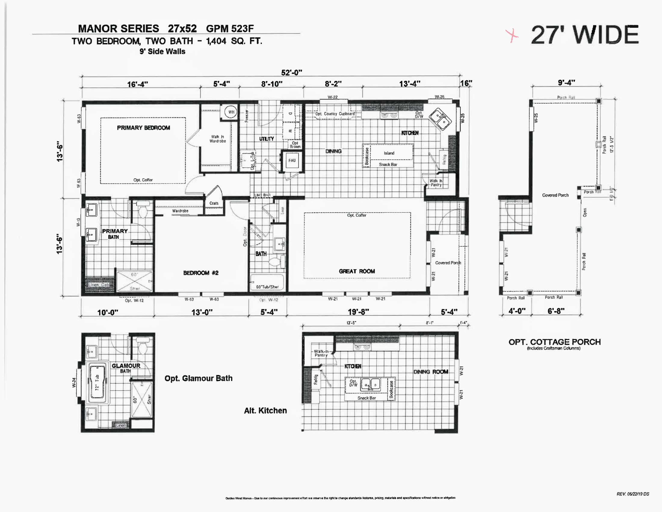 Manor GPM 523F Factory Direct Homes