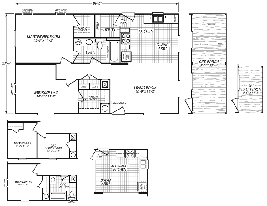Sandpoint 24 X 38 886 sqft Mobile Home Factory Expo Home Centers