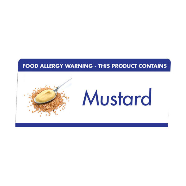 Allergen Buffet Notice Mustard Catering Supplies UK