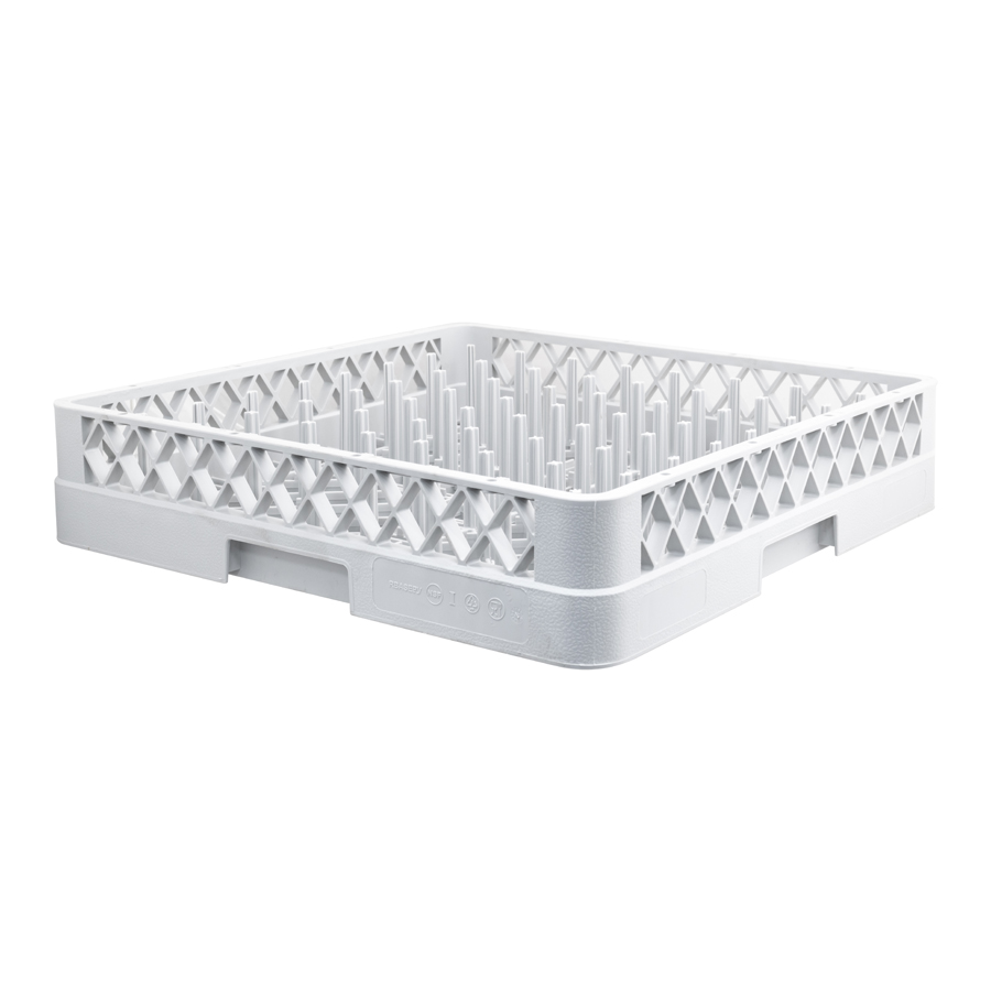 Plate Rack 500 x 500mm Grey Plastic Catering Supplies UK