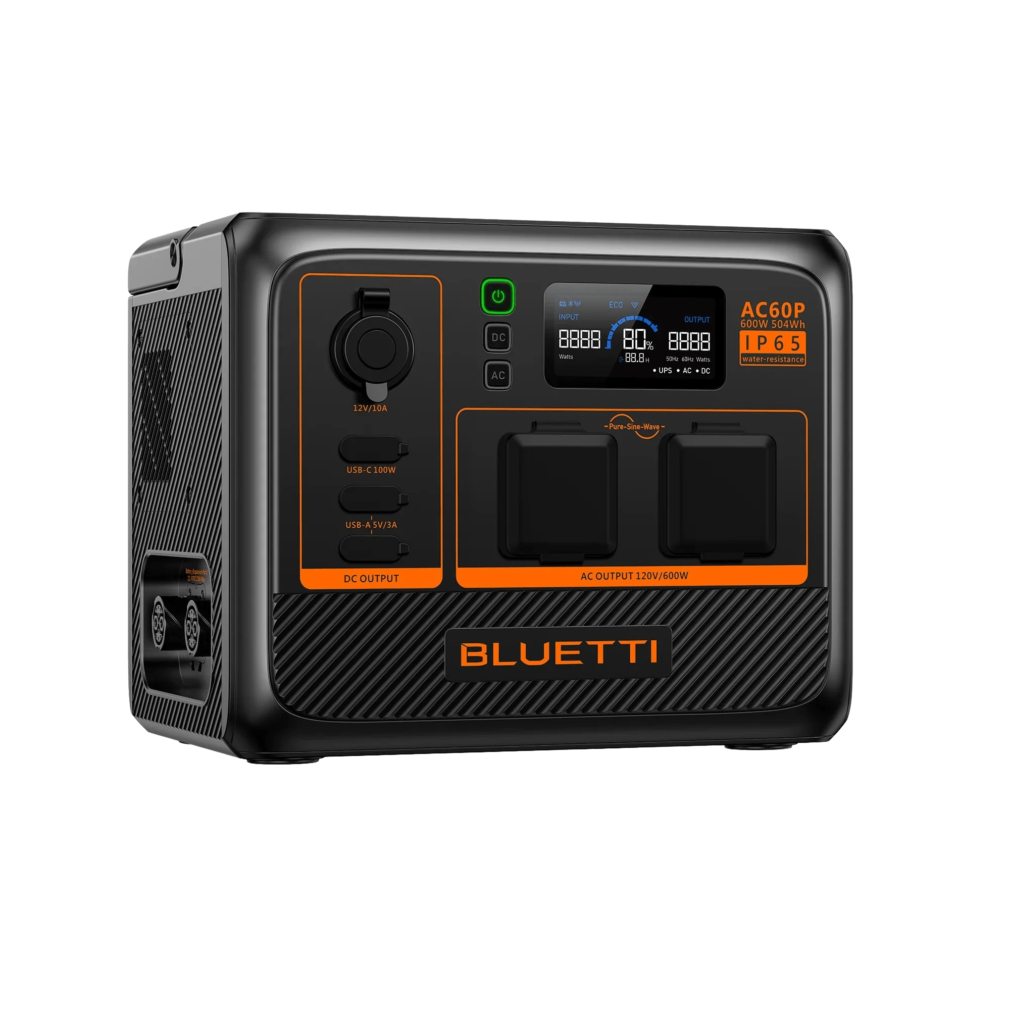 Bluetti AC60P Expandable Portable Power Station Solar Generator 504Wh