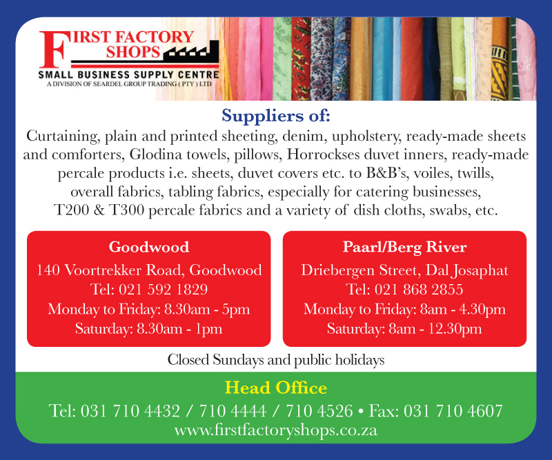 First Factory Shop (Paarl) The AZ of Factory Shops