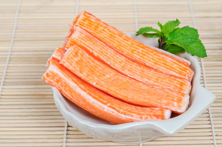 Imitation Crab Stick in bowl