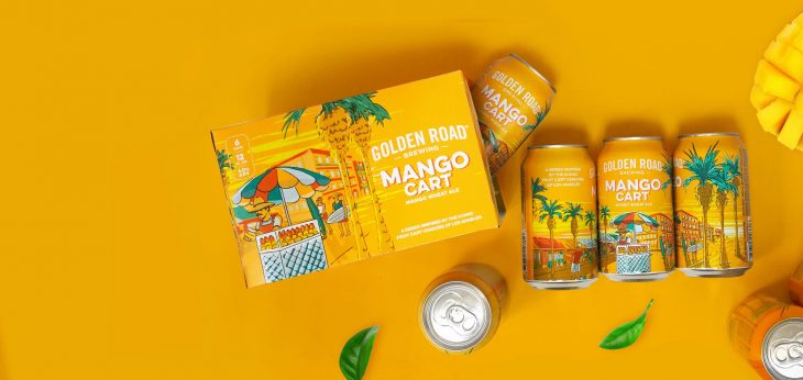 Mango Cart beer in can
