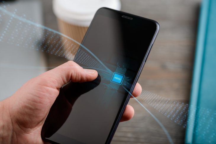 Phone with eSIM technology
